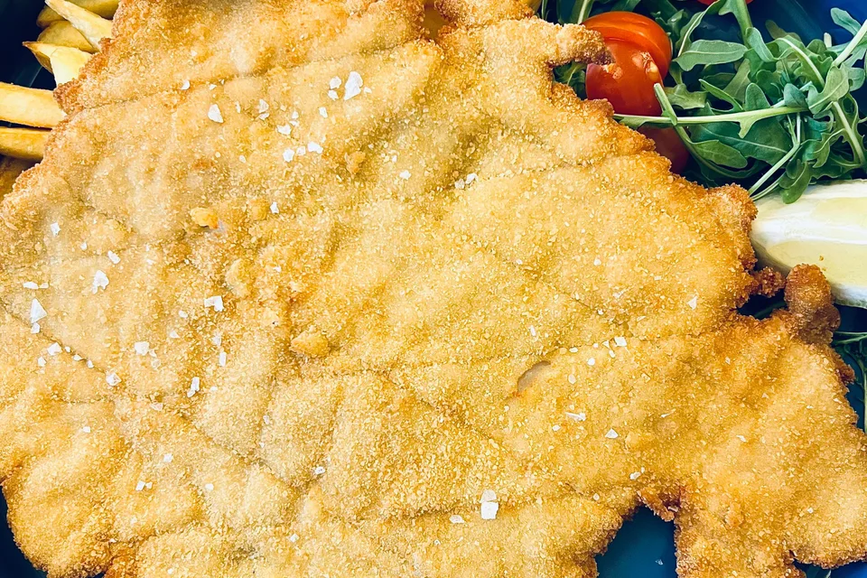 BookNoFees: Foto de ejemplo: Milanesa empanizada