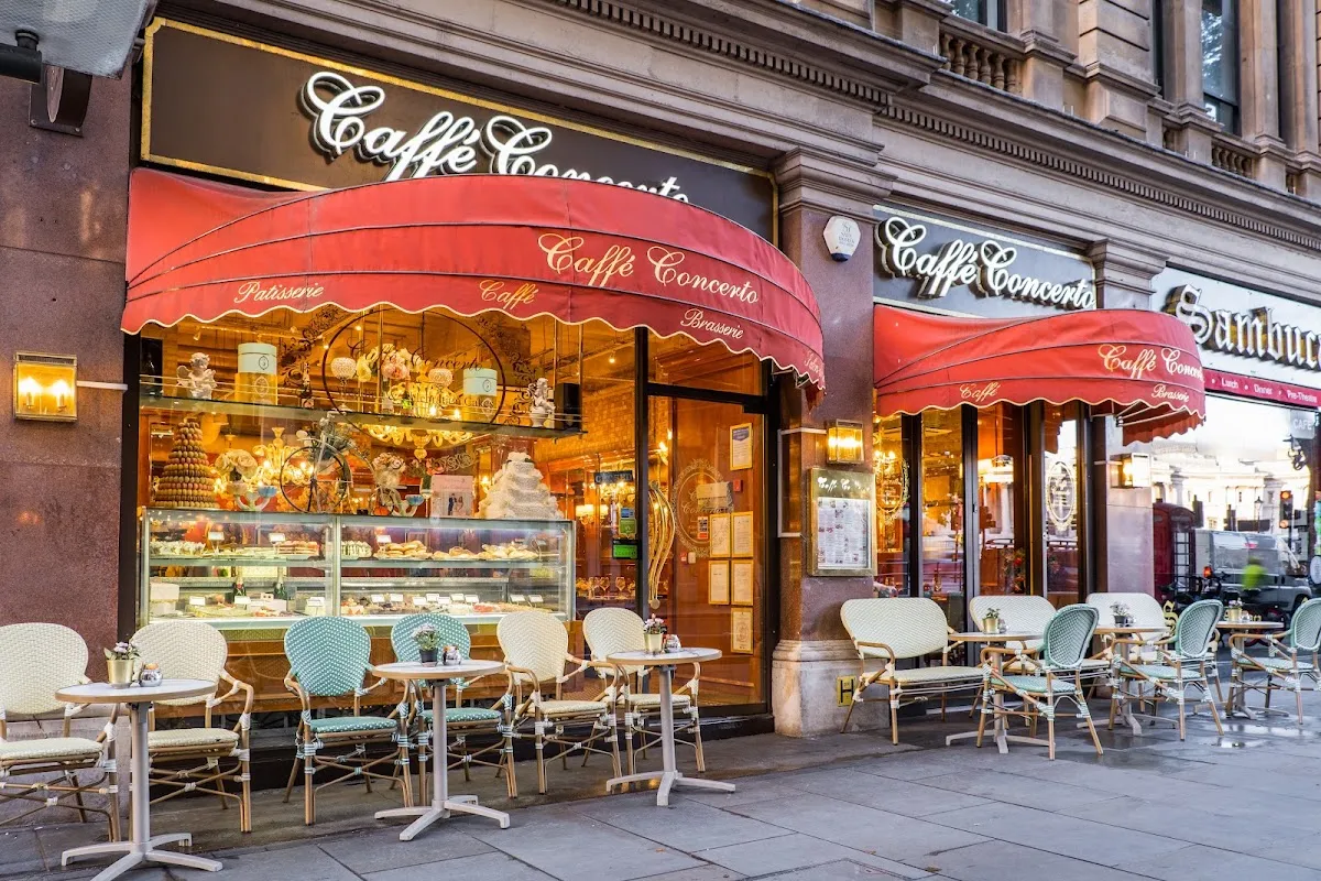 BookNoFees: Cafetería – Caffe Concerto – London – Café Concierto, foto 1