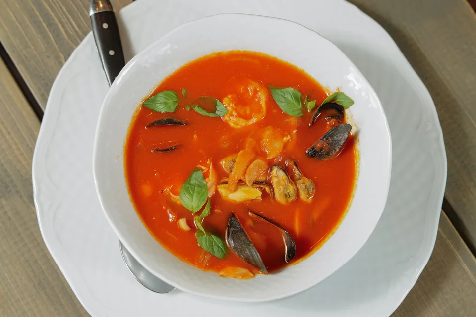 BookNoFees: Foto de ejemplo: Sopa de mariscos